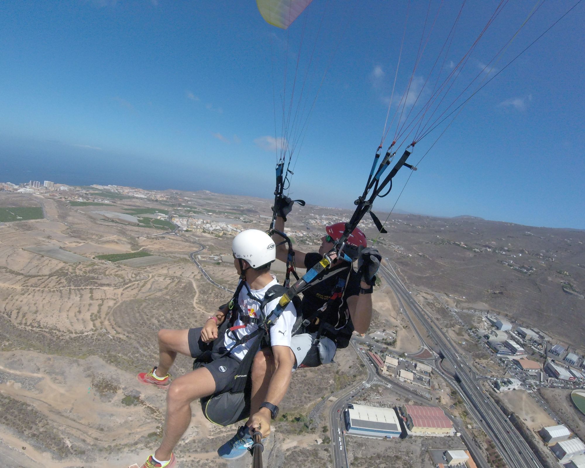 Vol en parapente au dessus de Tenerife